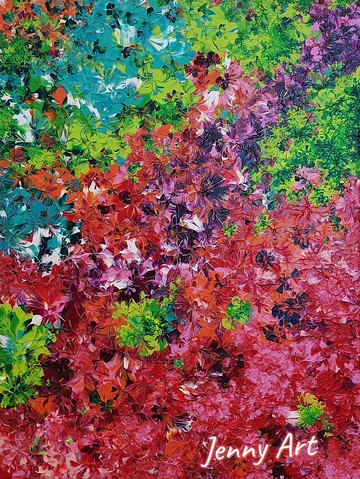 【花紅柳綠】系列 無框畫 抽象畫 壓克力畫 畫作 掛畫 居家擺設