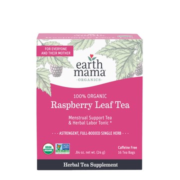 Earth Mama Organic Raspberry Leaf Tea 16 Tea Bags