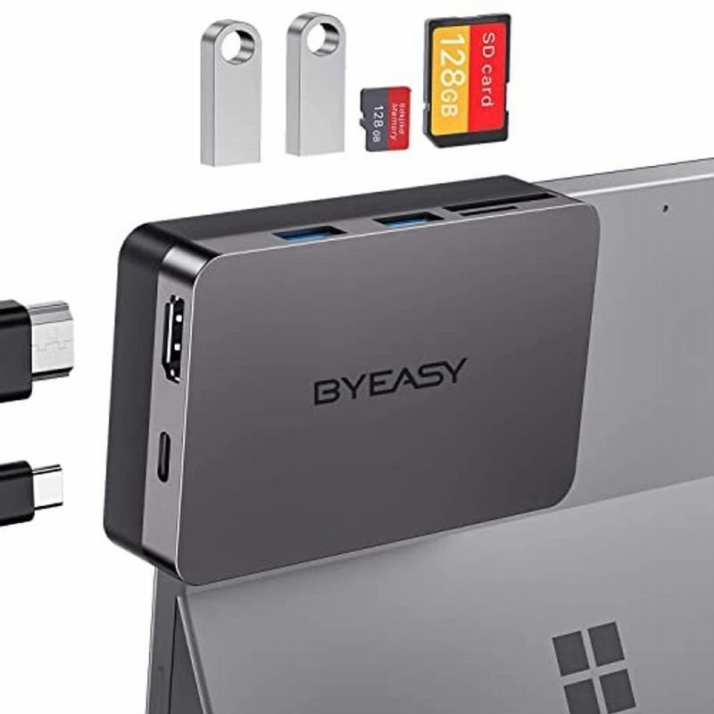 Byeasy Surface Pro 7ドッキングステーション 4k Hdmi 60w Usb C Pd充電 Sd Tfカードリーダー 通販 Lineポイント最大0 5 Get Lineショッピング