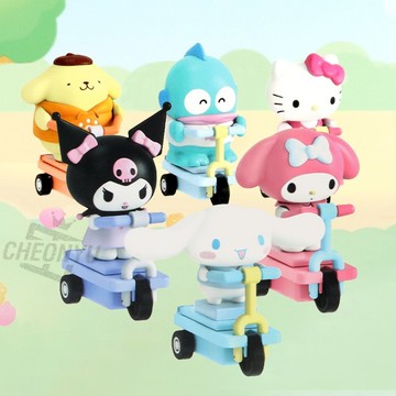 🇰🇷 韓國KKOBA 現貨 三麗鷗 SANRIO 滑板車盲盒 盲盒公仔 Kitty 美樂蒂 庫洛米 大耳狗 布丁狗 漢頓