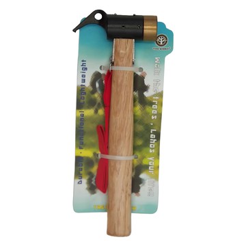 TREEWalker 銅頭拔釘錘 約長27cm 附安全勾拉尼龍繩  1個  原木色