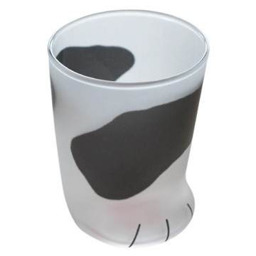 ADERIA 貓腳造型玻璃杯 日製 230ml  乳牛貓  1個