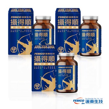 【遠東生技】攝得順南瓜籽膠囊 60粒 (3瓶組)