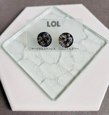 night/003 圓形S 耳針或耳夾