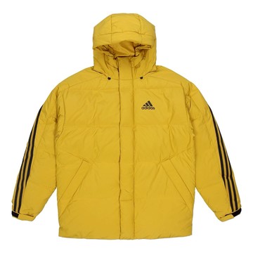 adidas 3st Puffy Dwn J Casual Sports Stay Warm hooded down Jacket Yellow