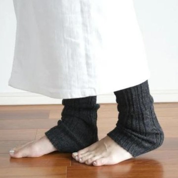 頂級羊駝絨 leg warmer 深灰色