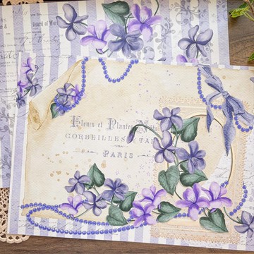 紫羅蘭設計紙 1