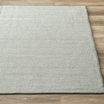 繩編地毯140x200 灰白