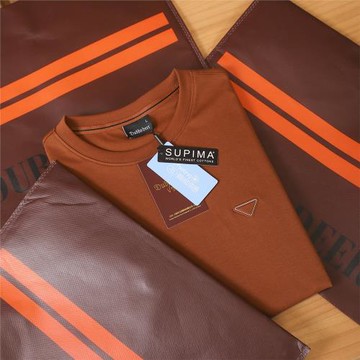 輕奢線！禮袋裝！80支液氨絲光匹馬棉！夏季男士輕奢短袖T恤上衣