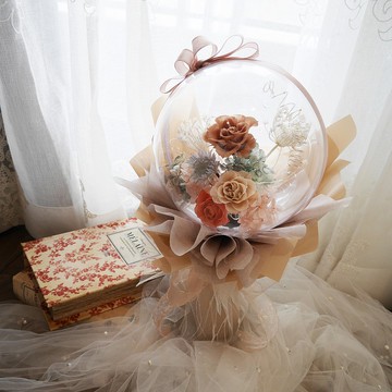 波波球 可愛波波球 不凋花花束 完美情人節 大氣送禮 浪漫禮物