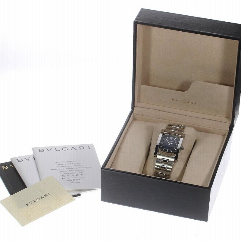 ブルガリ BVLGARI AA39S アショーマ デイト クォーツ ボーイズ 内箱 