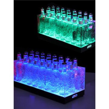 led專用啤酒框透明發光底座冰桶