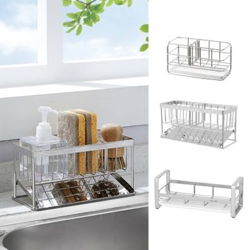 【QHL 酷奇】304不鏽鋼洗碗槽收納置物架-多款任選