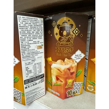 樂天LOTTE小熊餅乾 泰奶風味 泰式奶茶17.5g單包拆售