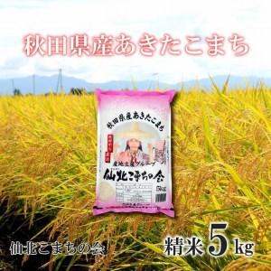 ふるさと納税 新米「秋田県産あきたこまち　精米５kg」仙北こまちの会 秋田県大仙市