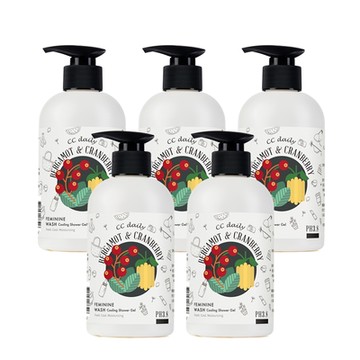 《台塑生醫》CC daily私密肌淨味涼感潔淨露(佛手柑&蔓越莓)330g*5入