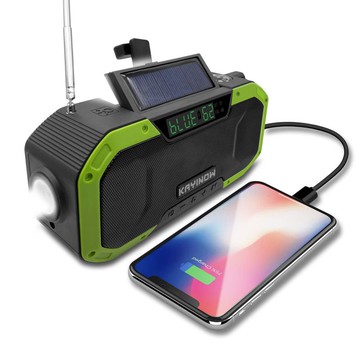 防災應急收音機戰備戶外多功能手搖發電便攜式太陽能 收音機