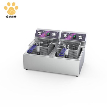 免運 電炸爐 商用速熱油炸炸薯條油條油炸鍋雙缸大容量油炸機器定制【W11/07】