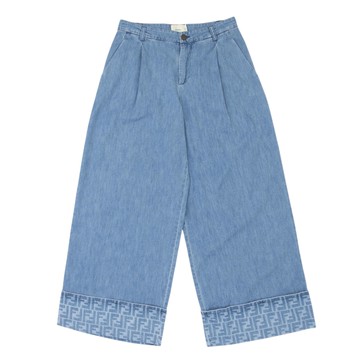 FENDI Kids 丹寧寬褲