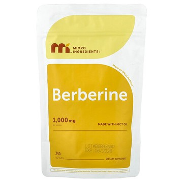 Micro Ingredients, 小檗鹼，240 粒軟膠囊（每粒軟膠囊 250 毫克）