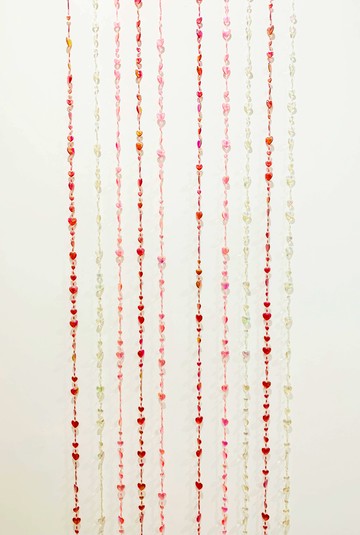 【震撼精品百貨】日本 桃心 愛心珠簾 門簾*06414