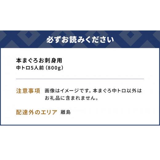 ふるさと納税 大分県 津久見市 本まぐろ お刺身用 中トロ5人前(800g) 鮪 海鮮丼 刺し身 刺身 盛り合わせ 冷凍 魚の刺身 大分県産 九州産 津久見市 熨斗対応