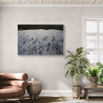 【 藝術掛畫 - 空拍攝影】天地無藏 / 雪白的山  － aPo