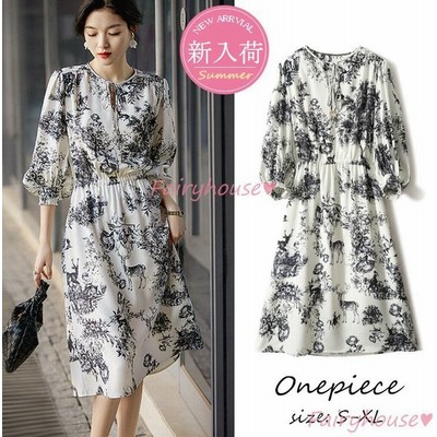 ワンピース プリント柄 パフスリーブ 花柄 エキゾチック 涼しげ キレイ目 大人カジュアル きれいめ 派手 二次会 発表会 ゴージャス 華美 Bhinternalmedicine Com