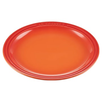 LE CREUSET 瓷器圓盤 23cm  23.3 x 23.3 x 2.5cm  火焰橘  1個