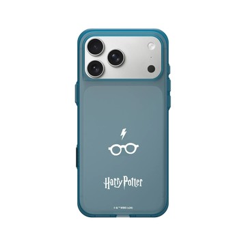 iPhone 17 Pro Max Clear (相機按鈕) 夜幕藍 - 哈利波特 Harry Potter - 閃電與眼鏡圖案