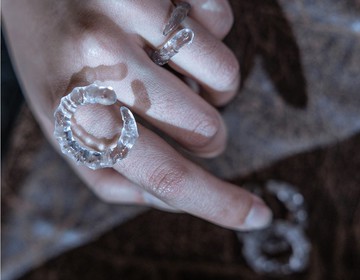 合作限定 詭秘之主×蒸汽大陸 阿蒙系列 時之蟲 半透明 戒指 指環