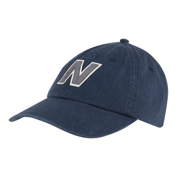 【New Balance】Hat 運動帽 男女款 中性 棒球帽 老帽 深藍色_LAH21214NNY-F