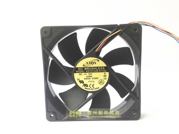 ADDA AD1212UB-A73GL 12025 0.50A 12CM 4線雙滾珠大風量機箱風扇
