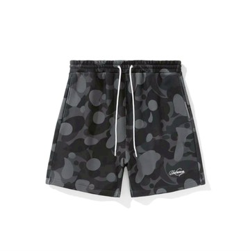 UNKNOWNDOMAIN CW#1835 MEN’S MELLOW CAMO SHORTS-BLACK