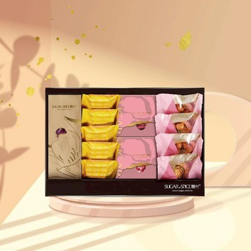 【糖村】璽羽禮盒 HG01(南棗火山豆豆菓10入+芝士鳳梨酥5入+法式牛軋糖8入+娃娃花生酥糖10入+夏威夷豆豆塔4入)(預購10個工作天)