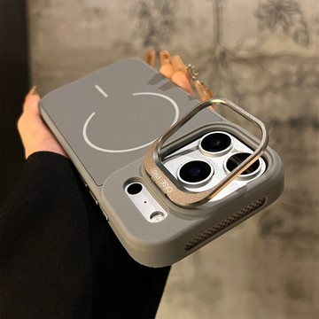 膚感磁吸手機殼 鏤空透氣 鏡頭支架 防摔保護殼 適用 iPhone 18 17 16 15 14 13 Pro max