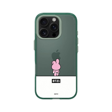 iPhone 16 Pro Clear 憂墨綠 - BT21 - 猜猜是誰？COOKY