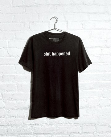 Kenneth Cole | Site Exclusive! Shit Happened T-Shirt in Black, Size: XS
