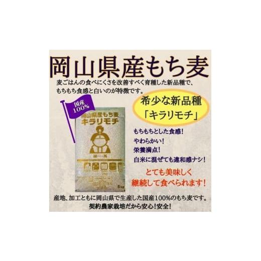 ふるさと納税 岡山県 玉野市 もち麦 キラリモチ 10kg (5kg×2袋) 岡山県 玉野市産