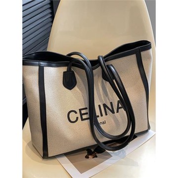 大容量包包女士2025新款秋冬季百搭單肩帆布包爆款托特包通勤大包