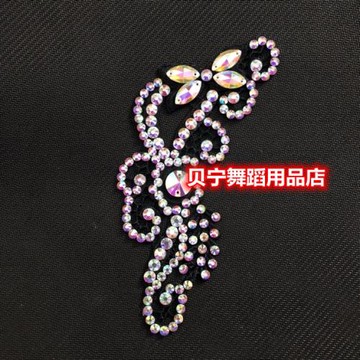 貝寧舞蹈用品店黑池摩登舞演出頭花配飾仿奧鉆拉丁舞比賽國標頭飾