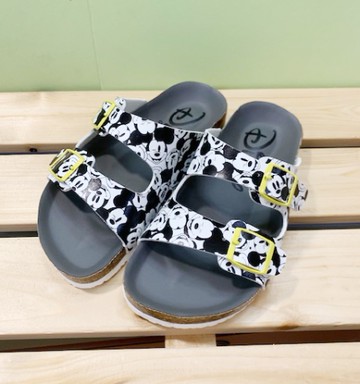 【震撼精品百貨】Micky Mouse_米奇/米妮 ~台灣製正版兒童米奇勃肯拖鞋~滿版(15~22號)#11931