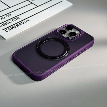 360°旋轉支架殼 磁吸無線充 適用於 蘋果 iPhone 17 16 15 14 13 12 11 Pro max