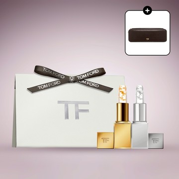 情侶唇膏 享收納盒【TOM FORD】太陽輕吻潤唇膏迷你雙入組  | 女生送禮 | 唇膏 | 潤唇膏| 彩妝推薦 | 女生送禮推薦 情侶唇膏