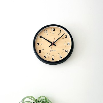 KATOMOKU muku clock 8  (km-81BK)  膠合板錶盤 掛鐘 日本製造