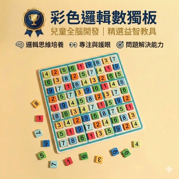 現貨〔兒童桌遊H5K】木製數獨九宮格遊戲棋 ♥ 邏輯思維益智桌遊 小學生數獨練習題 親子互動腦力訓練玩具