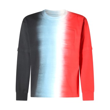 Sacai - Black And Red Cotton T-shirt