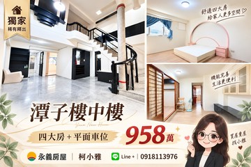 獨家頭家明星學區｜樓中樓大四房+平面車位958萬｜台中市潭子區得福街