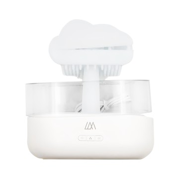 樂米雲朵香薰機  模擬雨滴  七彩漸變  細膩水霧  DQ710  香薰主機 + 充電線 + 中英文說明書