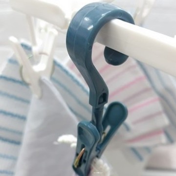 PONYKASEI 萬用夾掛鉤5入袋裝 3組 2色 - 深藍色